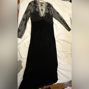 Zara long velvet lace dress - limited edition